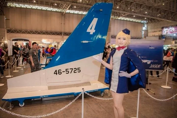 今年niconico超会议上展示的T4教练机垂尾