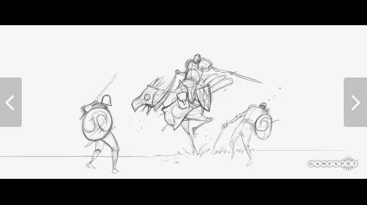 士兵骑着陆行鸟战斗。