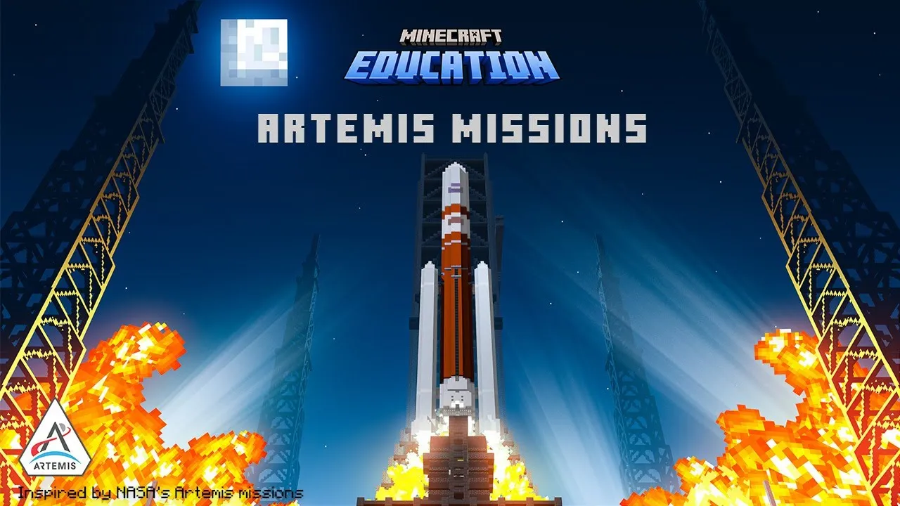 《我的世界：教育版》联手NASA推出火箭建造地图
