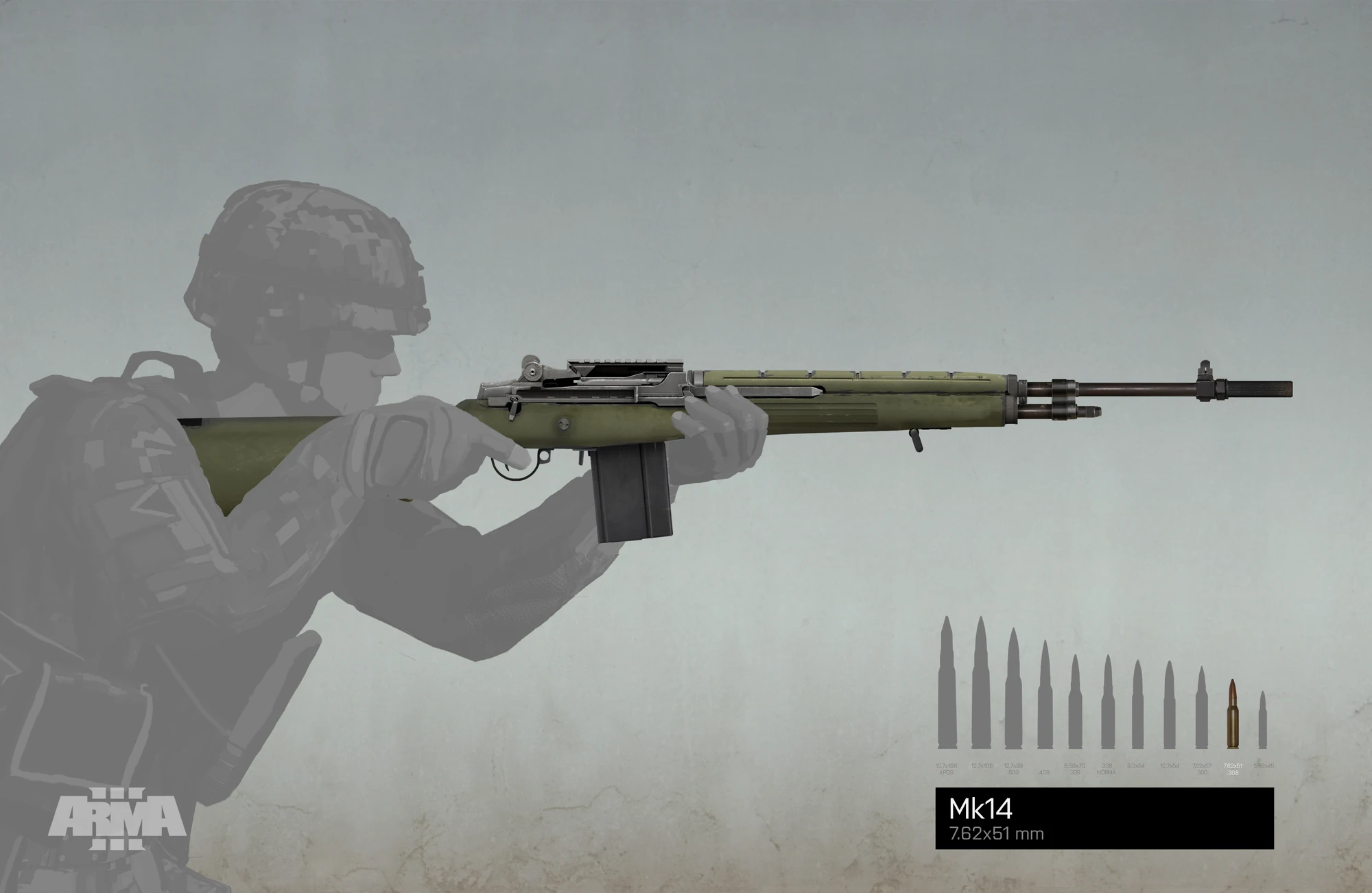 Mk14和士兵的比例