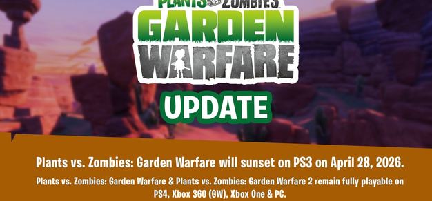 《植物大战僵尸：花园战争》PS3版在线服务将于4月28日永久关闭