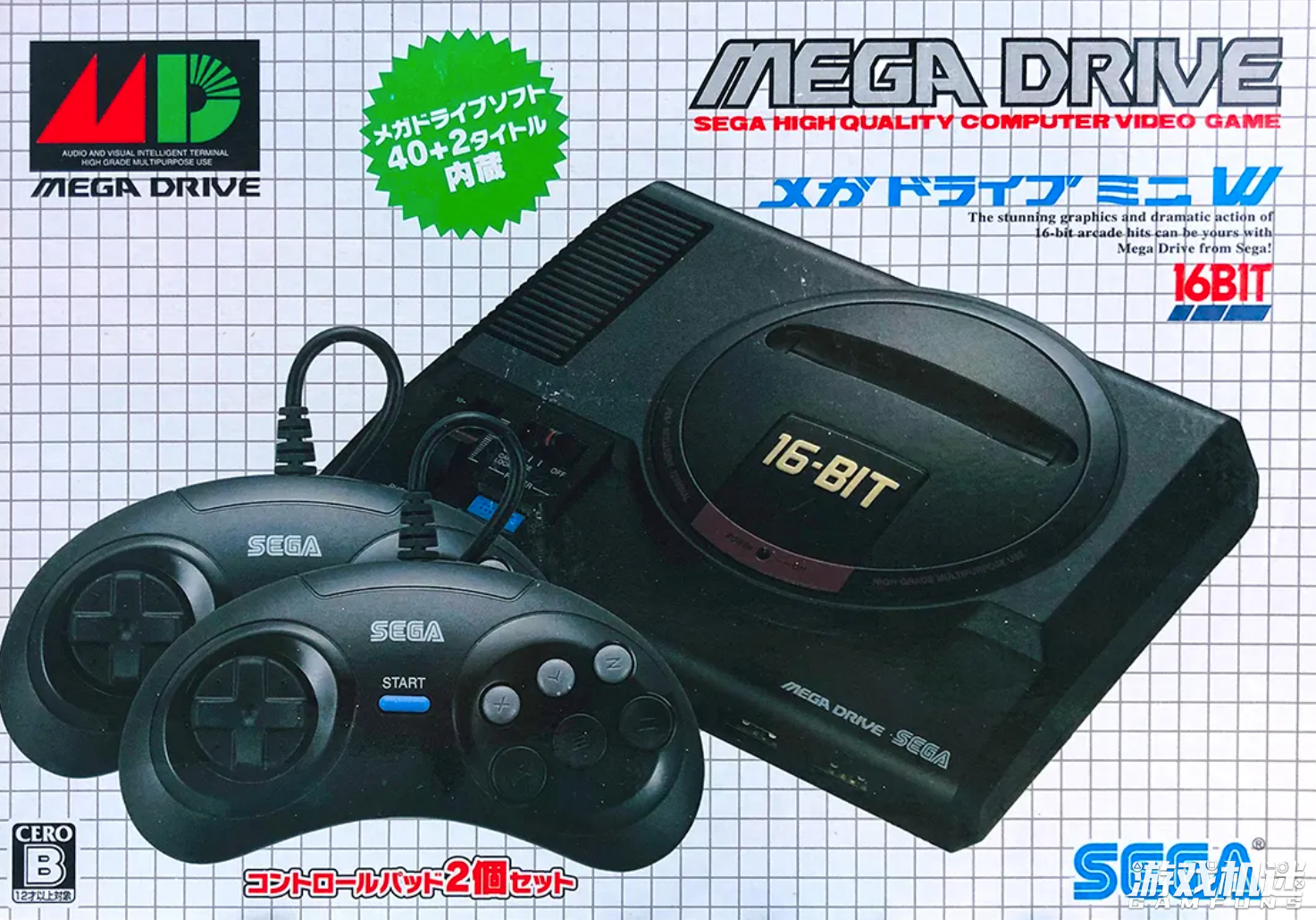 1988年的世嘉16-BIT游戏机 SEGA MD