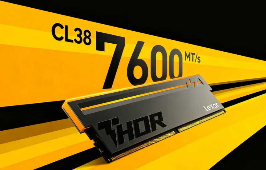 Lexar THOR雷神内存搭载长鑫颗粒首闯7600MT/s，超频直冲8000MT/s！
