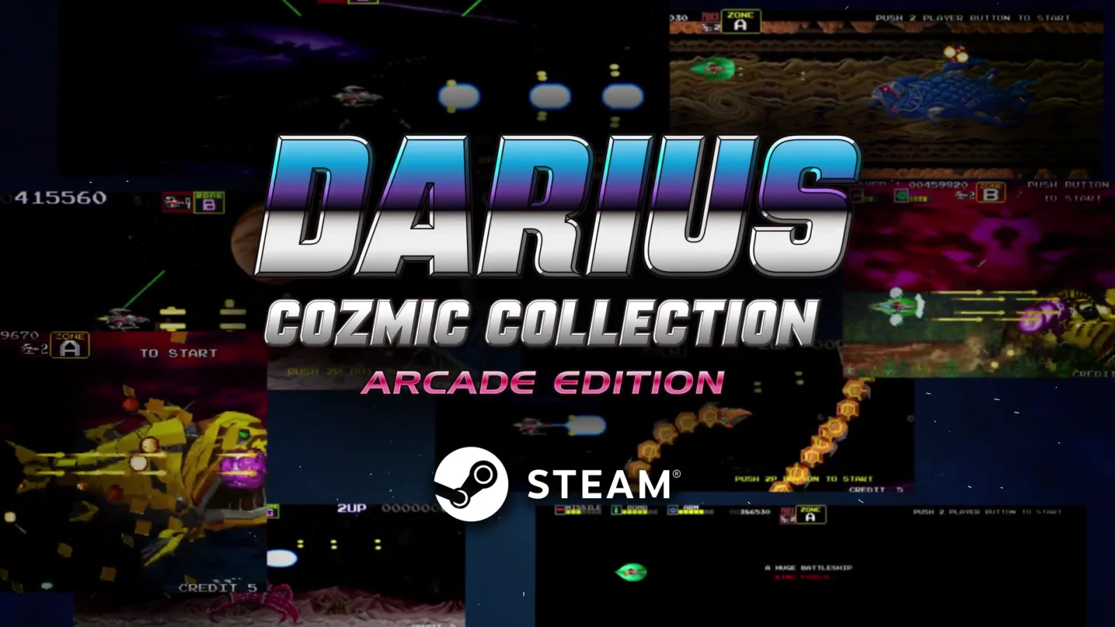 经典STG游戏《Darius》合集将于11月18日登陆Steam