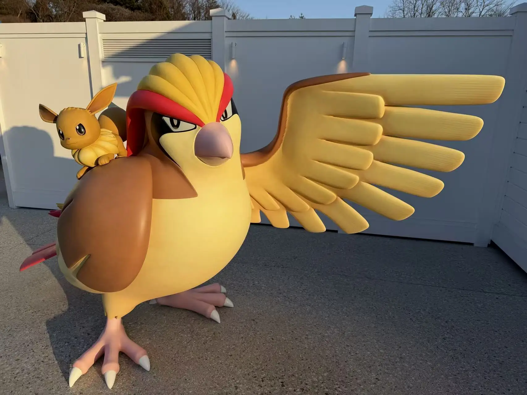 夕阳西下，伊布回家