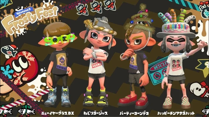 跨年时和谁一起过？《Splatoon 2》圣诞、元旦祭典主题公开！