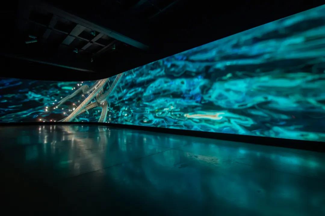 張文心，《瀛海威2020》，動畫影像。展覽現場©現代汽車文化中心