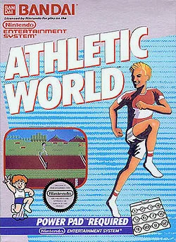 这块跳舞毯的设计者是万代公司 Athletic World也是随机发售的跳舞毯游戏