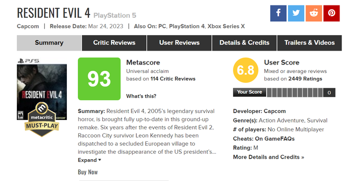 来聊聊卡普空时隔19年重烩的《生化危机4重制版》 来聊聊卡普空时隔19年重烩的《生化危机4重制版》