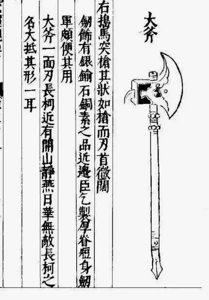 大斧，话说同时代英格兰人也在用大斧对抗诺曼骑士来着