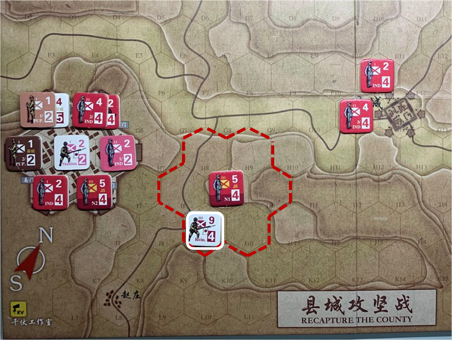 第二回合赵庄方向日军增援部队（J9）对于移动命令3的执行计划与结果
