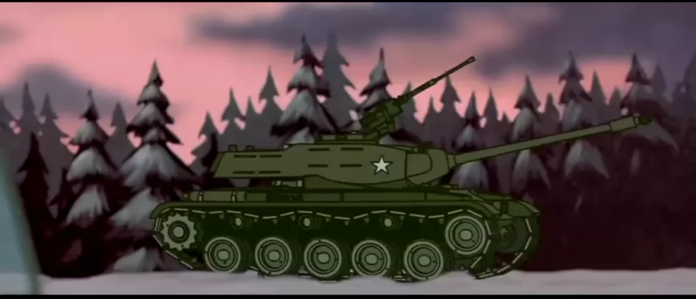 动画中的m41坦克