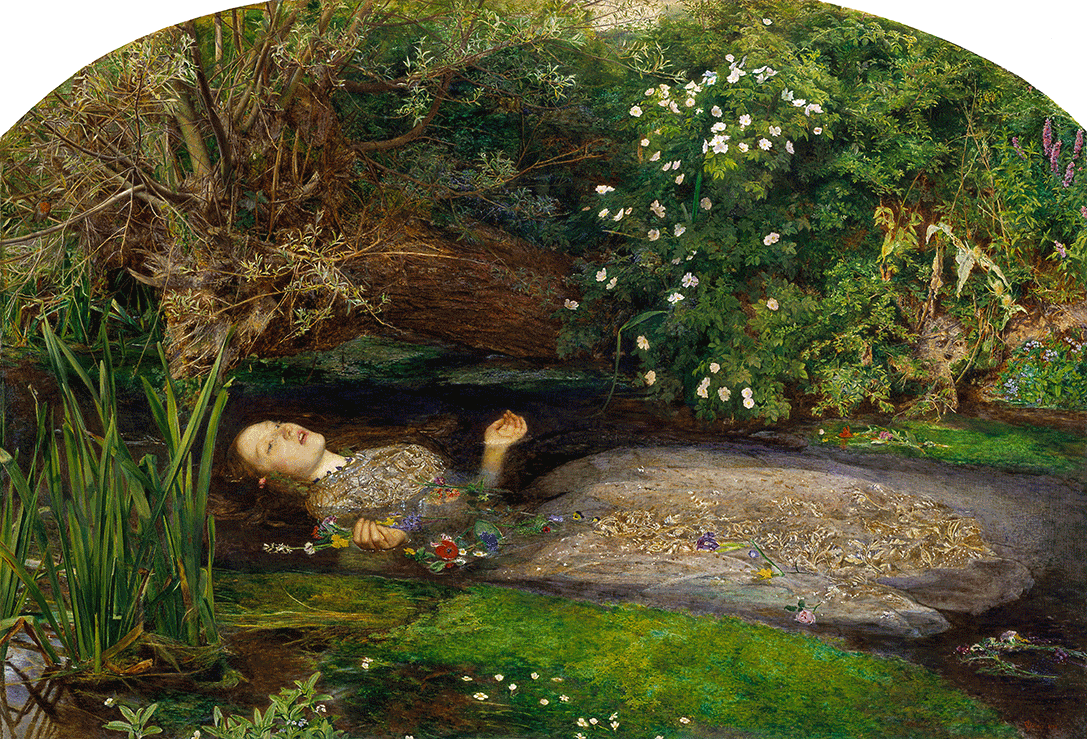 John Everett Millais. Ophelia. 1851-1852