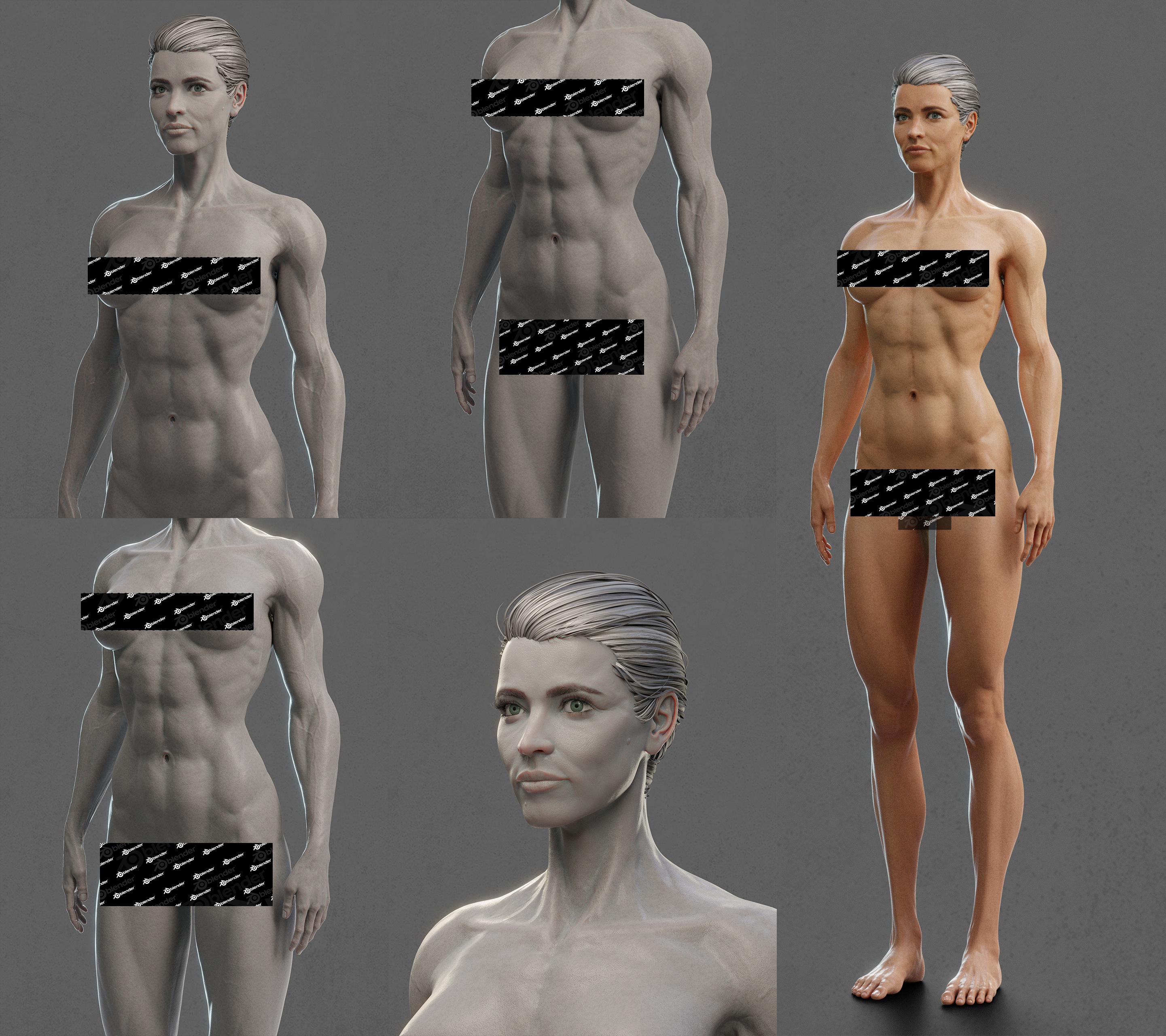 女性角色-皮膚材質迭代-00-平鋪紋理製作