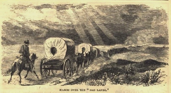1870年的马什探险，摘自哈勃月刊，1871年
