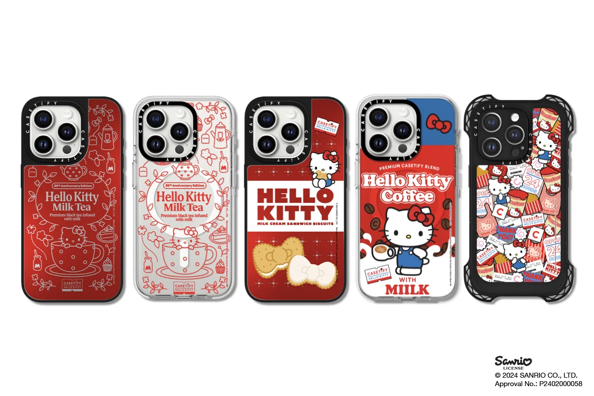 庆祝Hello Kitty诞生50周年，CASETiFY 与三丽鸥家族四度携手推出全新合作系列