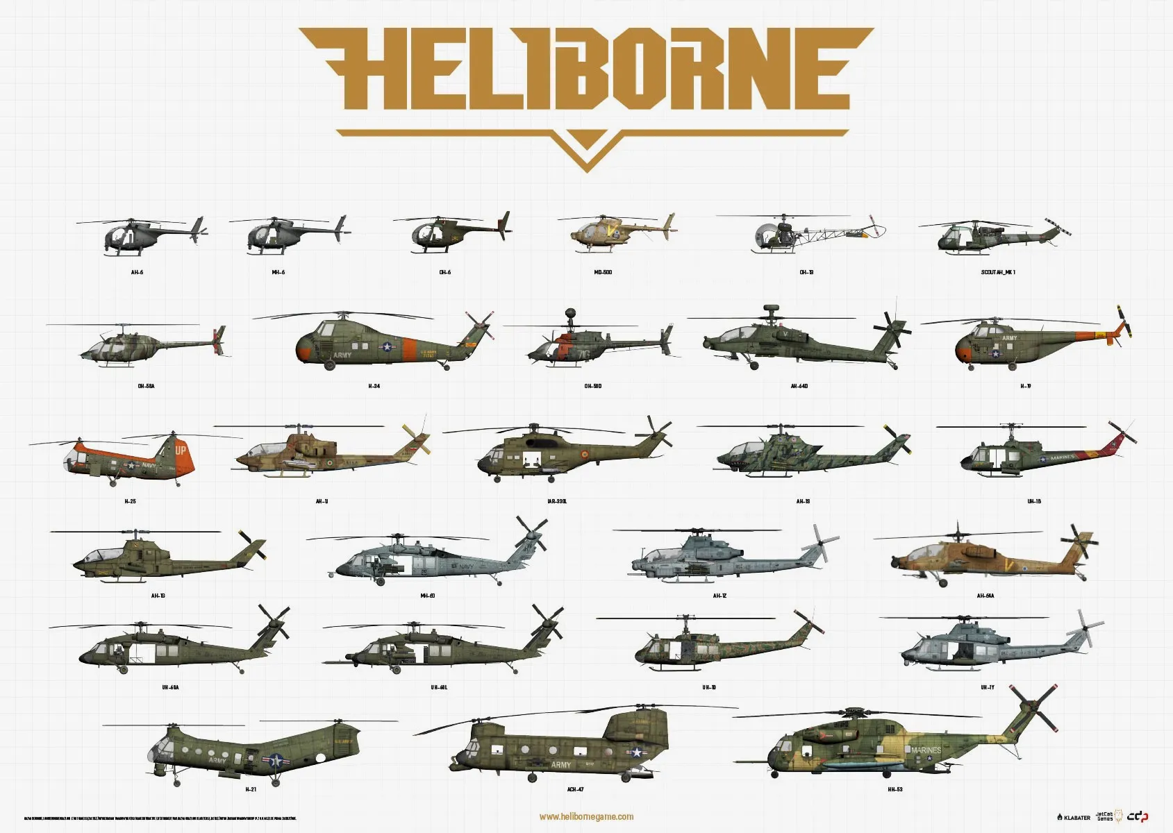 美系建议从AH-1、UH-1系列解锁，同样是多用途，UH-1B是最早可以带ATGW的直升机，AH-1J和AH-1Z都能带空空导弹。然后解锁UH-60系列，之后可以试试AH-64