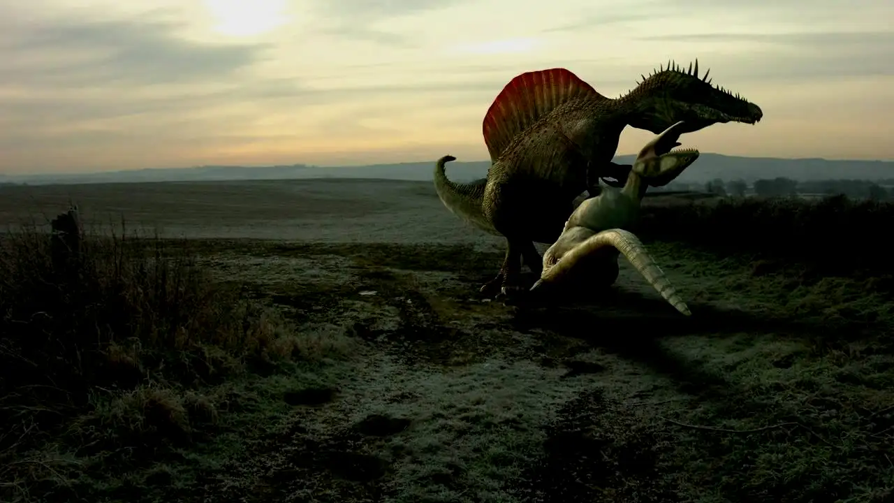 荧幕上战斗力最强的棘龙其实不是电影里这只，而是一个纪录片《远古巨兽大复活》里复原的棘龙，一巴掌秒杀了鲨齿龙和帝王鳄。不过虽然这个巨无霸特别庞大，但是它的原型化石之一就是11888，另一个可能是4047