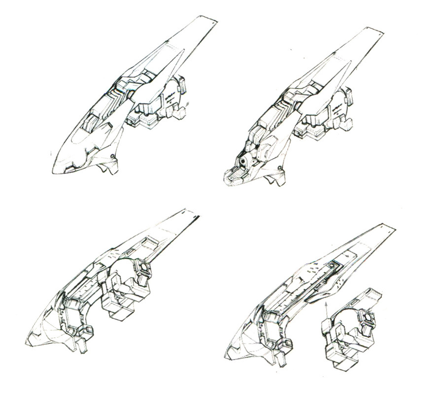 Hrududu II的爪翼组件为可展开格斗爪且内含光束发生器的结构。和由于左右两侧Hrududu II机翼组件连接结构通用，因此必要情况下可以同时在两侧装备爪翼组件或推进翼组件。