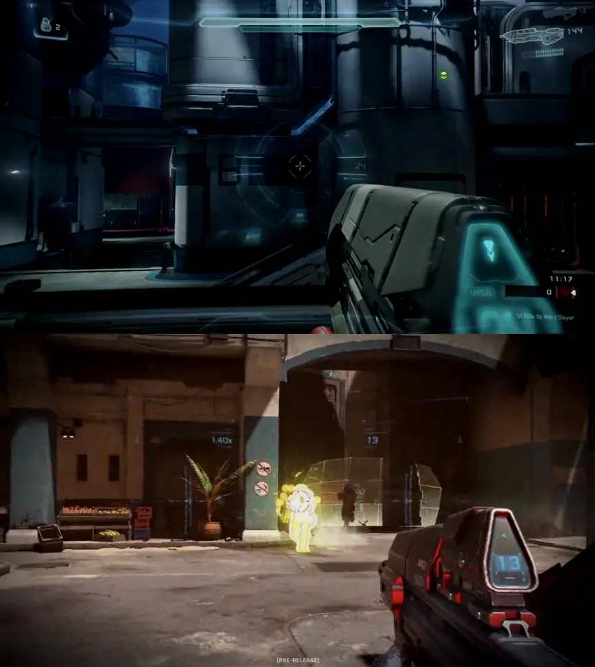 《光环5》与《光环：无限》中开镜射击的MA系列突击步枪。