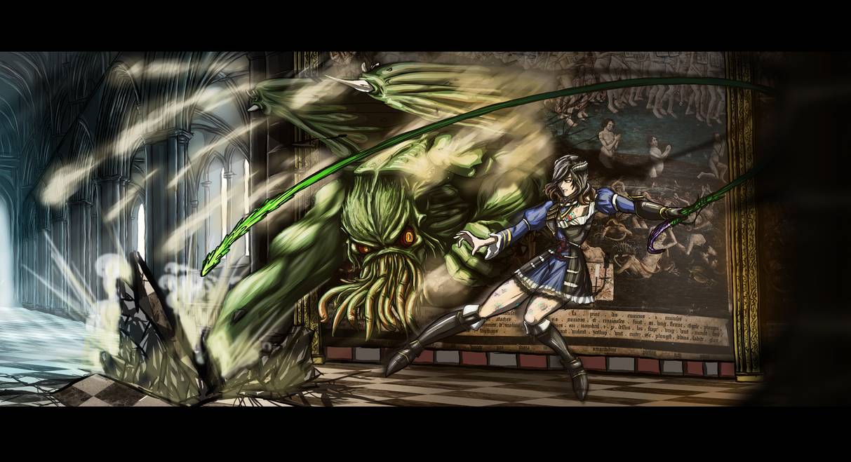 《血污》的女主角真好看,但我从她的同人图中看到了另一种魅力