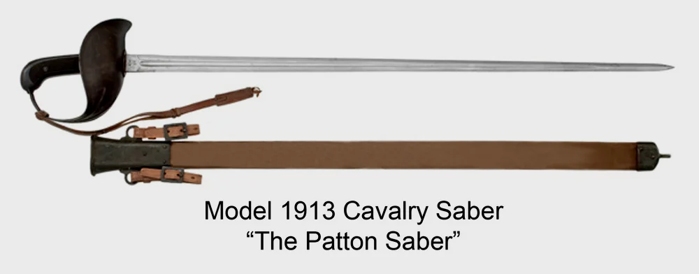 最后一批实战刀剑的一种——美军的巴顿剑，完全是重骑兵直剑的设计。