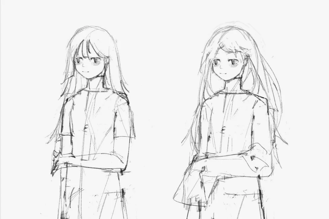 女二人物草案