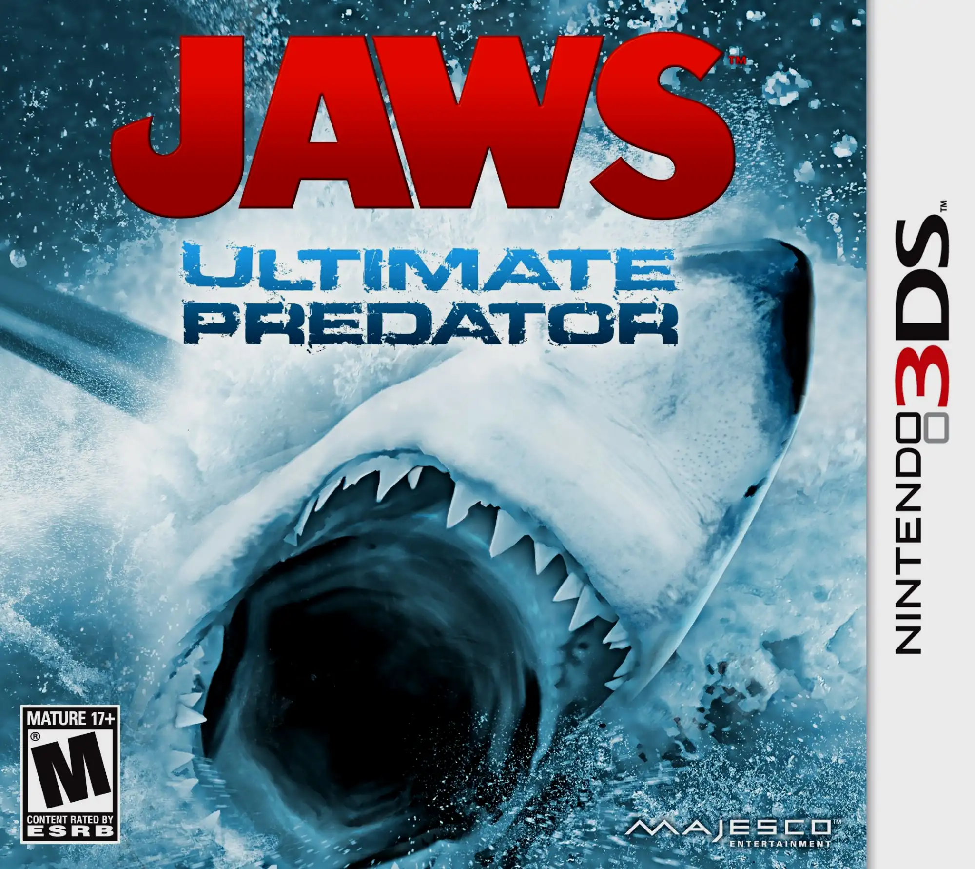 3DS续作《大白鲨：终极掠食者》封面，可惜我的二手机有点问题暂时测不了