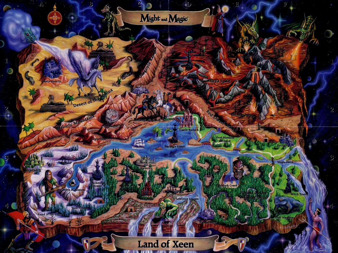 《魔法门：星云之谜》的大地图