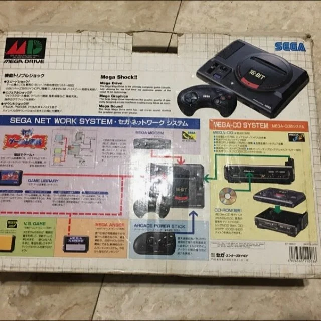 台版MD 1型机背面盒