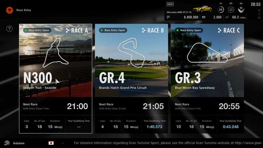 赛车、赛道、游戏内容都围绕各组别赛车运动设计