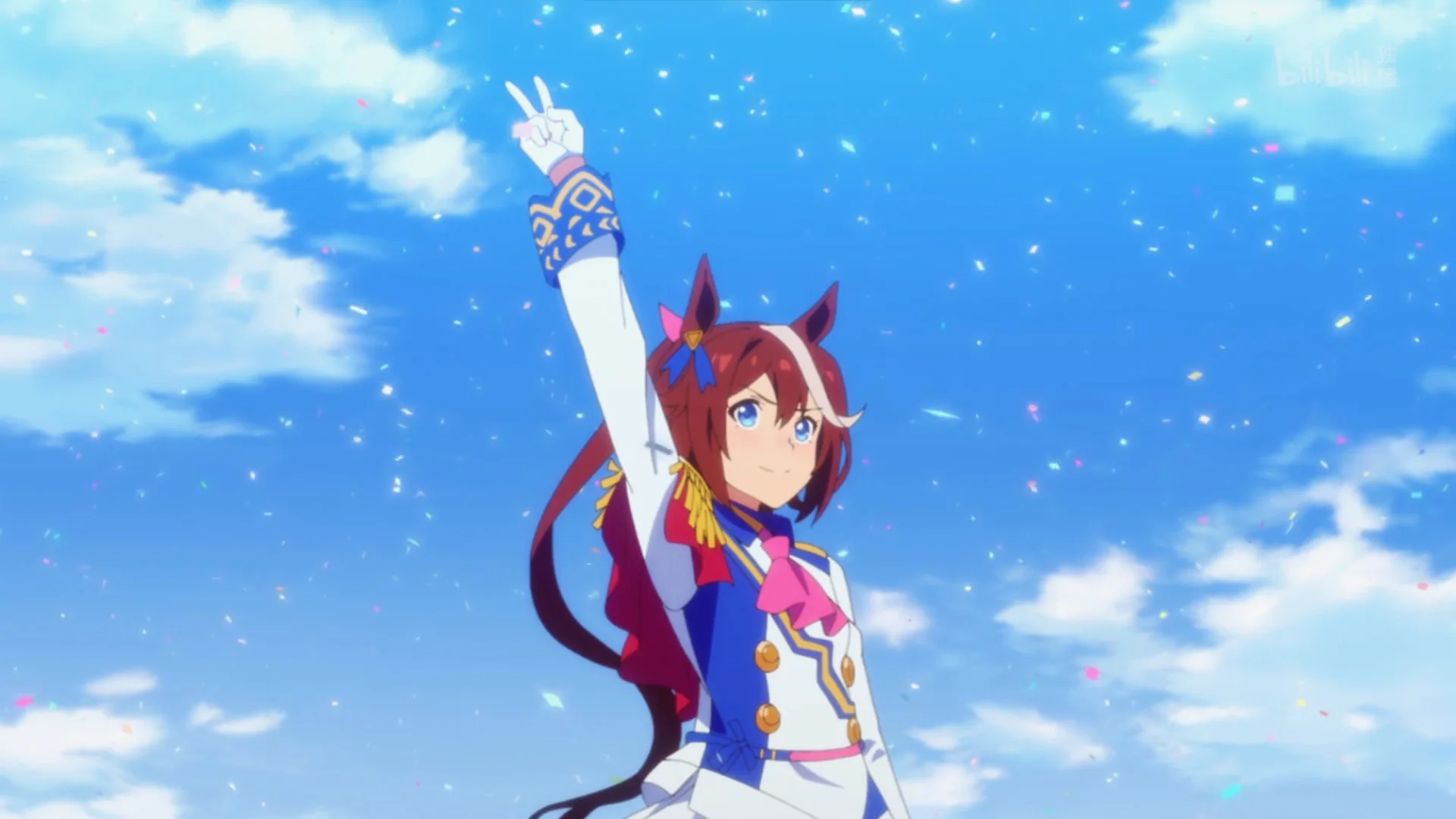 《赛马娘》中帝王的决胜服的配色也与当年东海帝皇的骑手安田隆行的比赛服颜色完全一致。