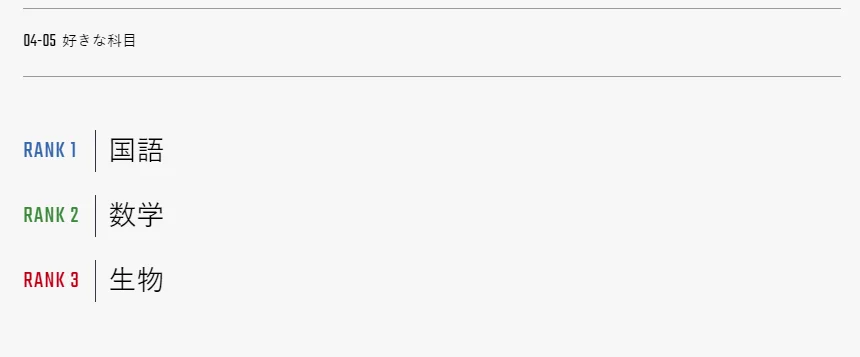 喜欢的学校科目