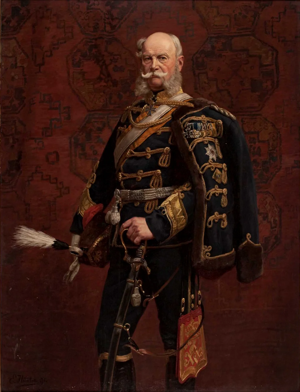 威廉一世 此时几年前刚在凡尔赛宫镜厅加冕为德意志第一帝国皇帝