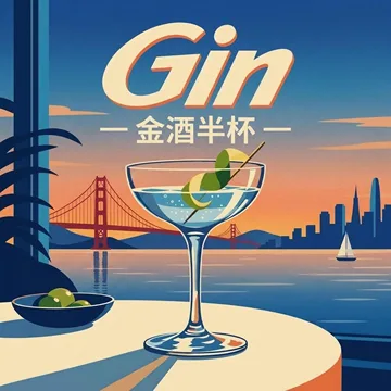 金酒半杯