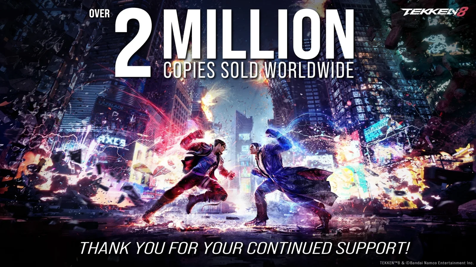 《铁拳8》全球累积销量已突破200万套
