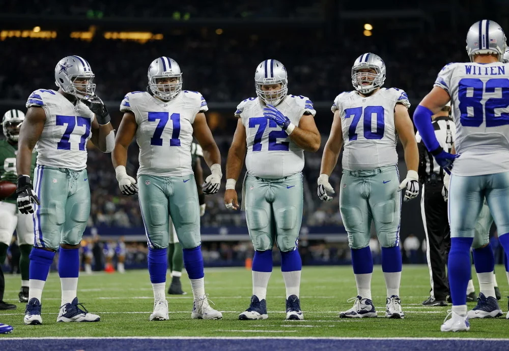 牛仔的Offensive line
