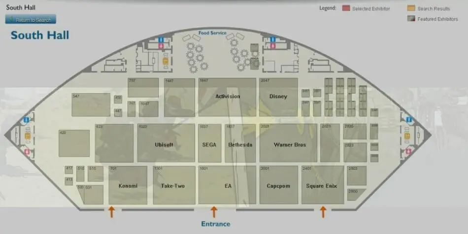2014年E3展区分布图！