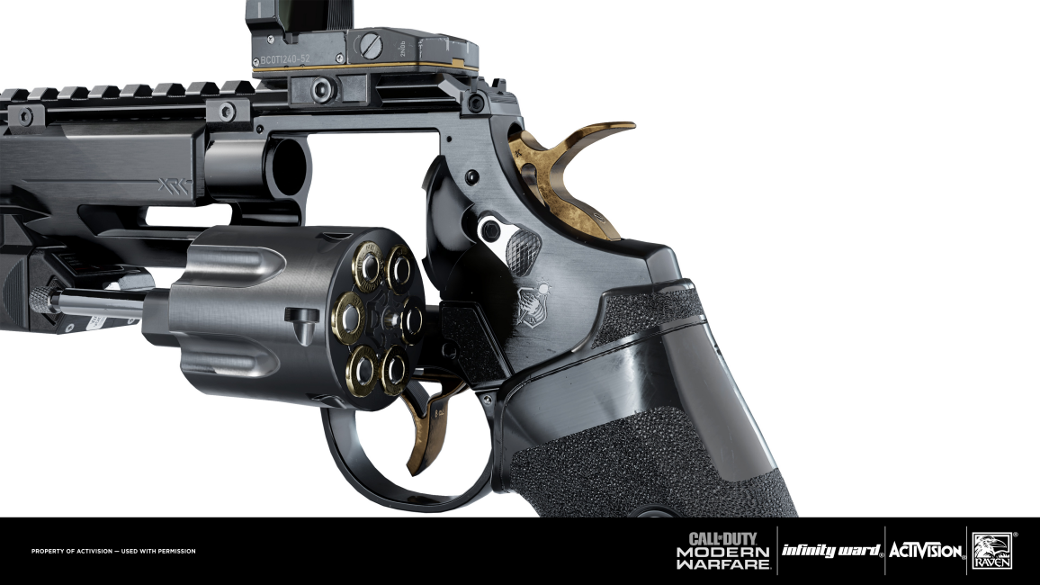 動視《COD》裡的槍械，圖源作者：Benjamin Turner
