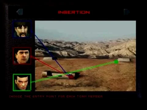 《彩虹六号》（1998，PS）战术布置画面