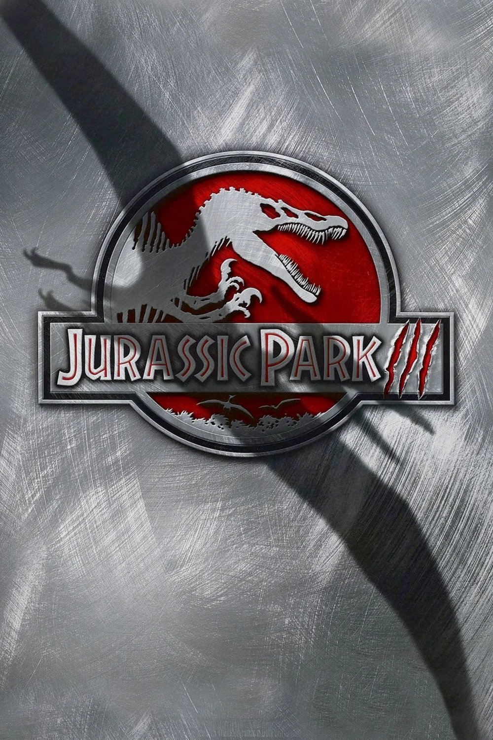 变动最大的其实是《侏罗纪公园3》的海报，霸王龙变成了棘龙，还多了无齿翼龙的投影