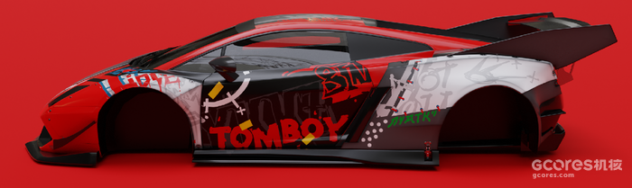 载具改装设计丨兰博基尼盖拉多宽体套件LP566 & “TOMBOY”涂装 载具改装设计丨兰博基尼盖拉多宽体套件LP566 & “TOMBOY”涂装