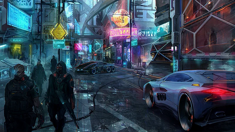 《赛博朋克2077》概念图片
