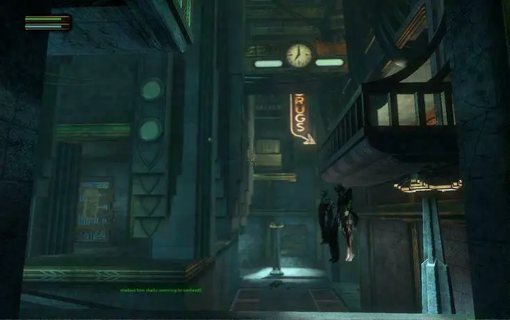 成为嬉闹要塞之前的商场关卡
（网址：https://www.reddit.com/r/Bioshock/comments/1ezaud4/early_screenshot_from_the_mall_level_that_became）