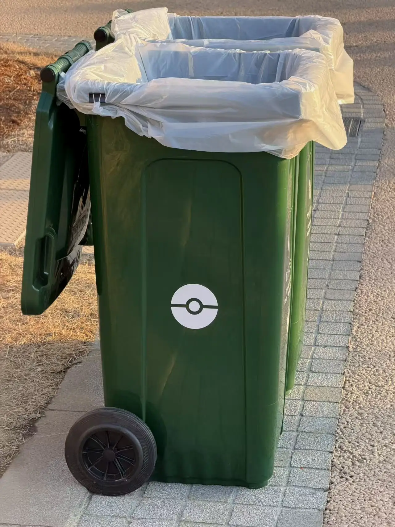 垃圾桶也是有精灵球的logo