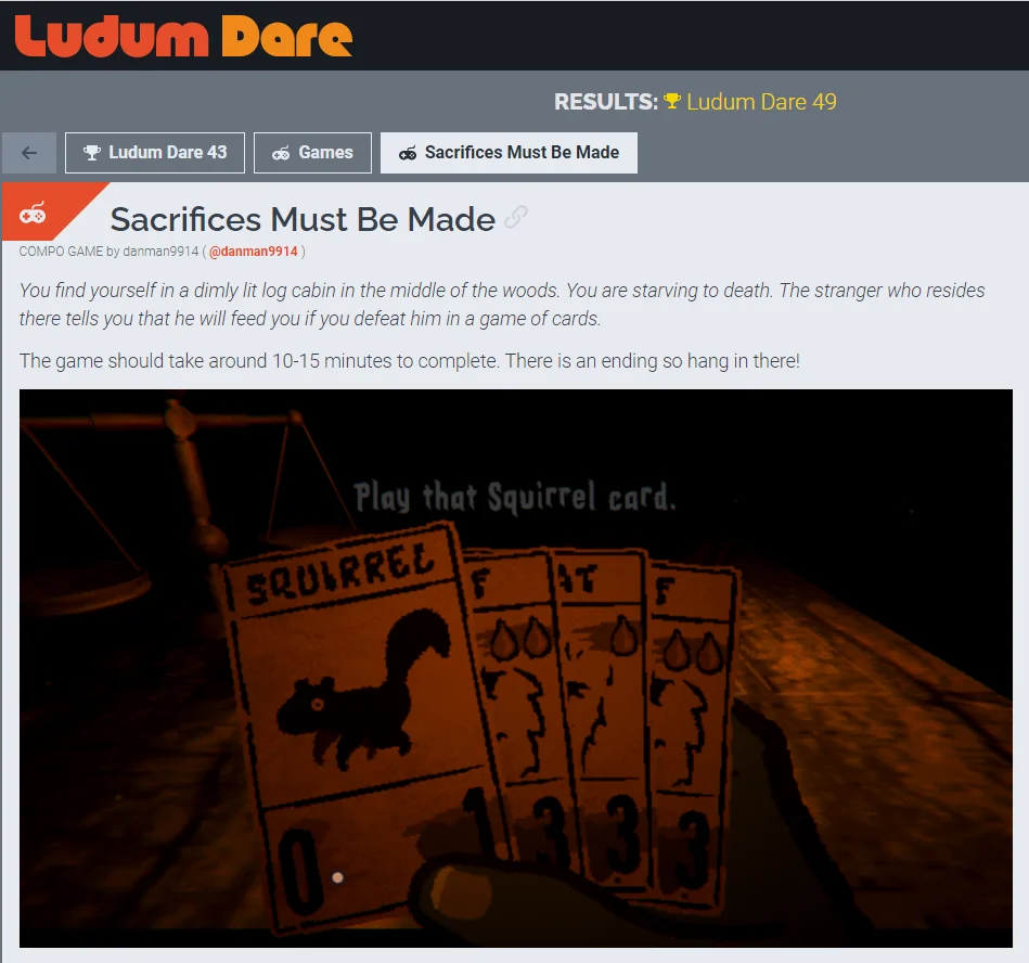 “Sacrifices Must Be Made”