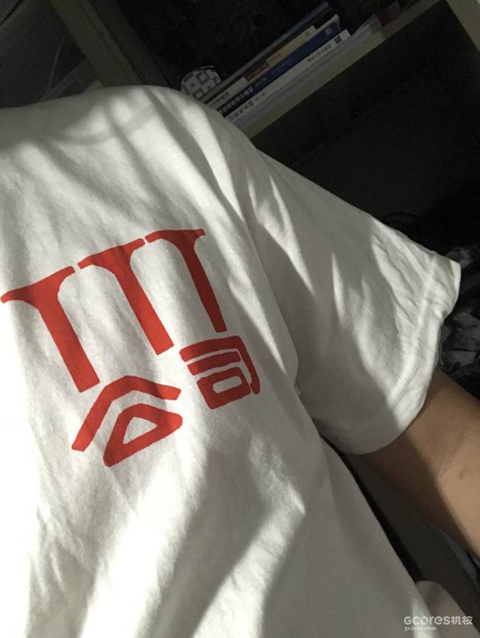 两年前,前女友送给我的3T短袖,兴奋的我拍了张照片。再看这张照片的我只有一个想法:我还穿得进去吗?