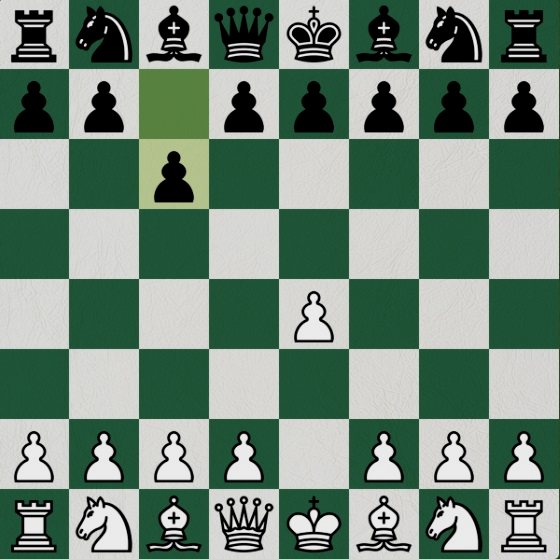 卡罗卡恩防御，白方e4后黑方c6.