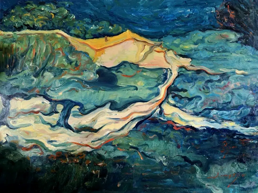 ⼭海  

100cm×80cm  

2019