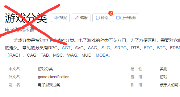 请玩家停止使用游戏分类进行个案游戏探讨与分析
